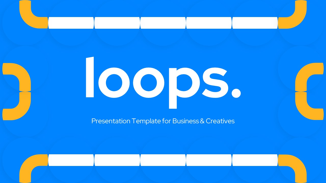 Loops Creative Multipurpose Keynote Template, Presentation Templates